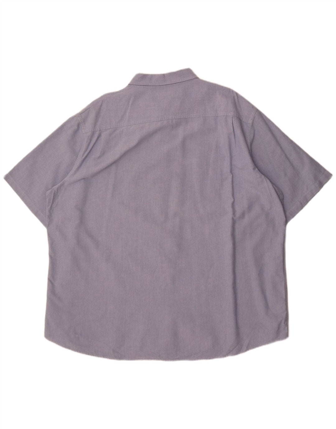 Marks & Spencer Camisa de manga corta para hombre 2XL Algodón azul