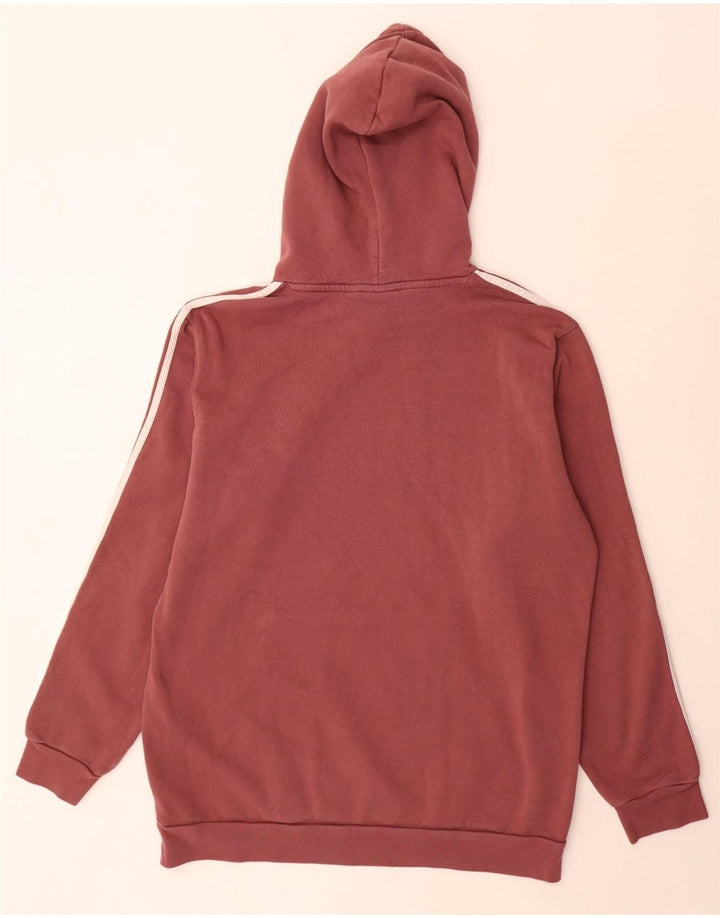 Adidas Hombre Sudadera Con Capucha Jumper Large Granate Algodón