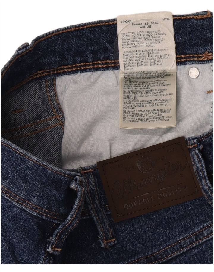 Wrangler Vaqueros rectos de corte regular para hombre W33 L34 Algodón azul