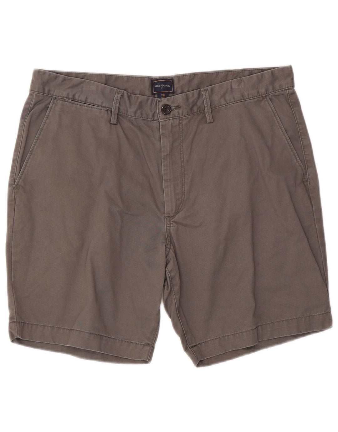 Gap Pantalones cortos chinos caquis para hombre W36 Algodón gris grande