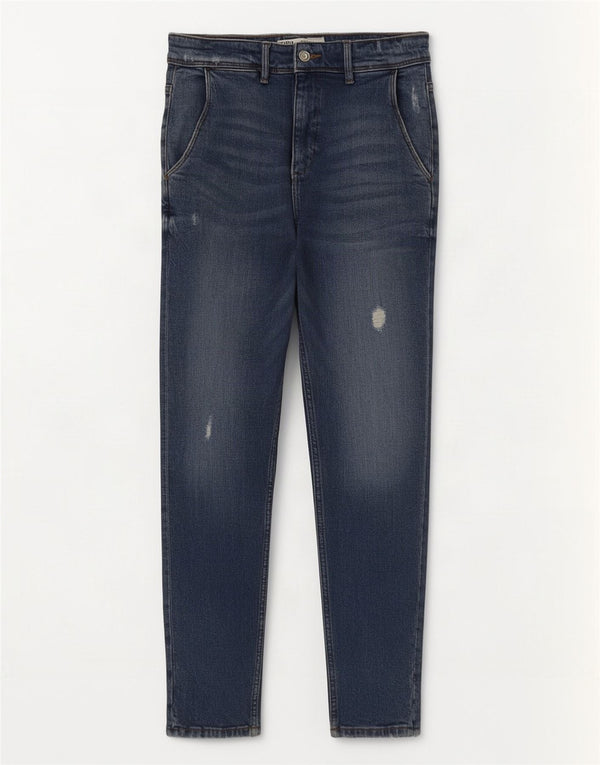 Zara Jeans ajustados desgastados para hombre EU 38 Small W30 L30 Azul