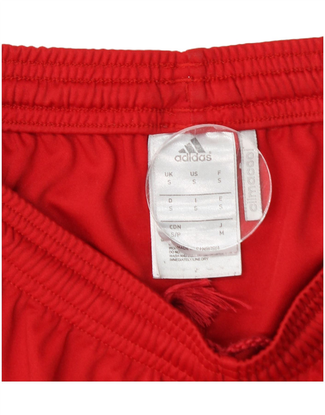 ADIDAS Mens Climacool Sport Shorts Pequeño Rojo Colorblock Poliéster