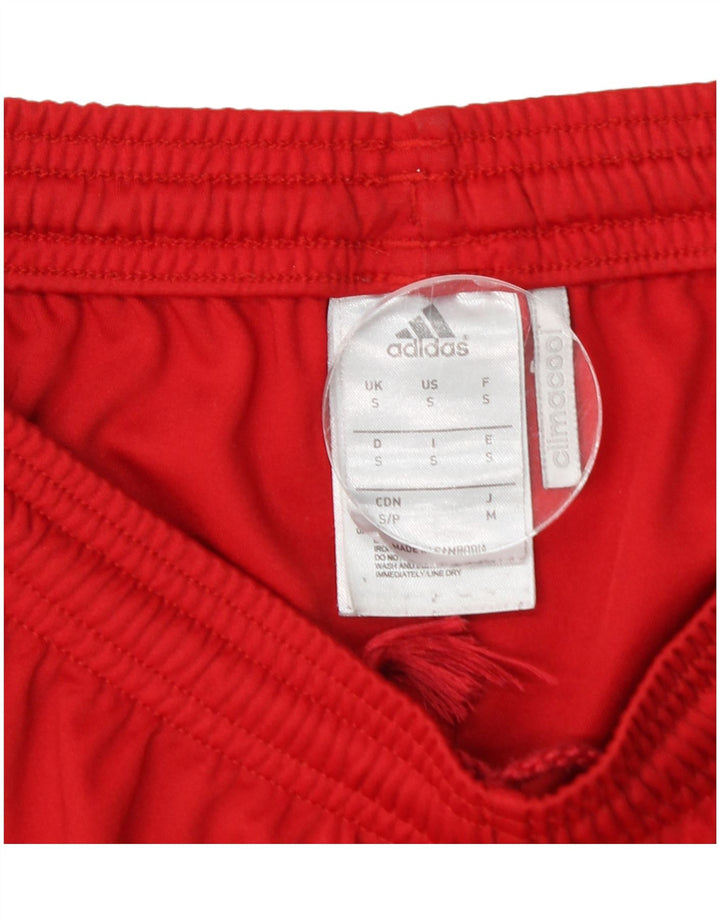 ADIDAS Mens Climacool Sport Shorts Pequeño Rojo Colorblock Poliéster
