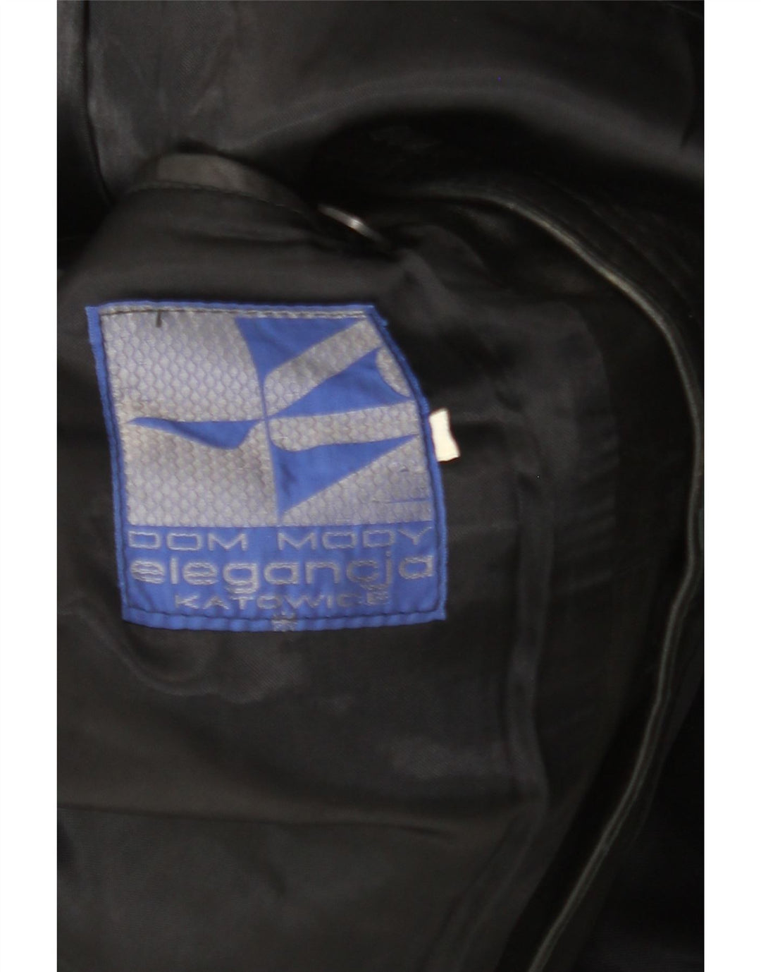 VINTAGE Chaqueta de cuero para hombre Reino Unido 38 Mediano Negro