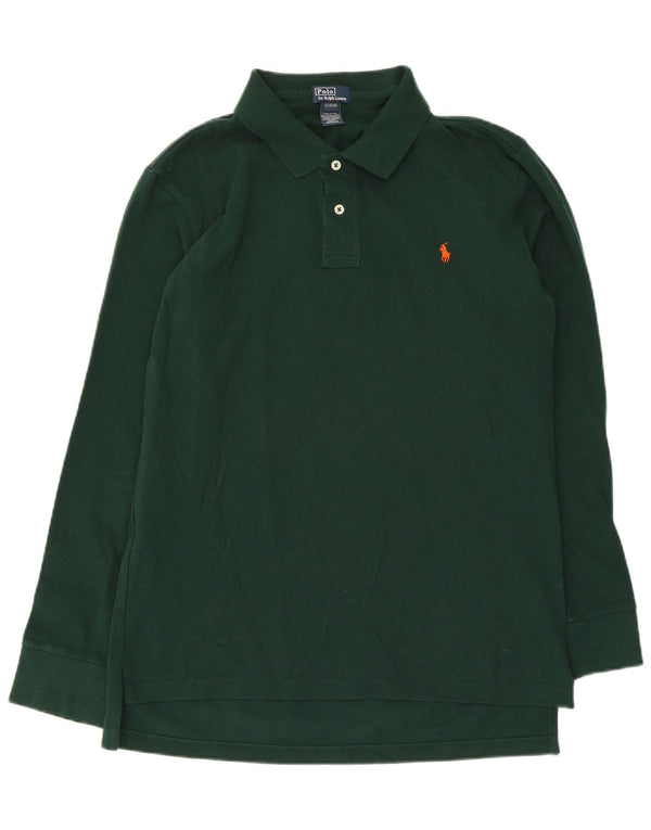 Polo Ralph Lauren Camisa Manga Larga Niño 15-16 Años XL Verde Algodón