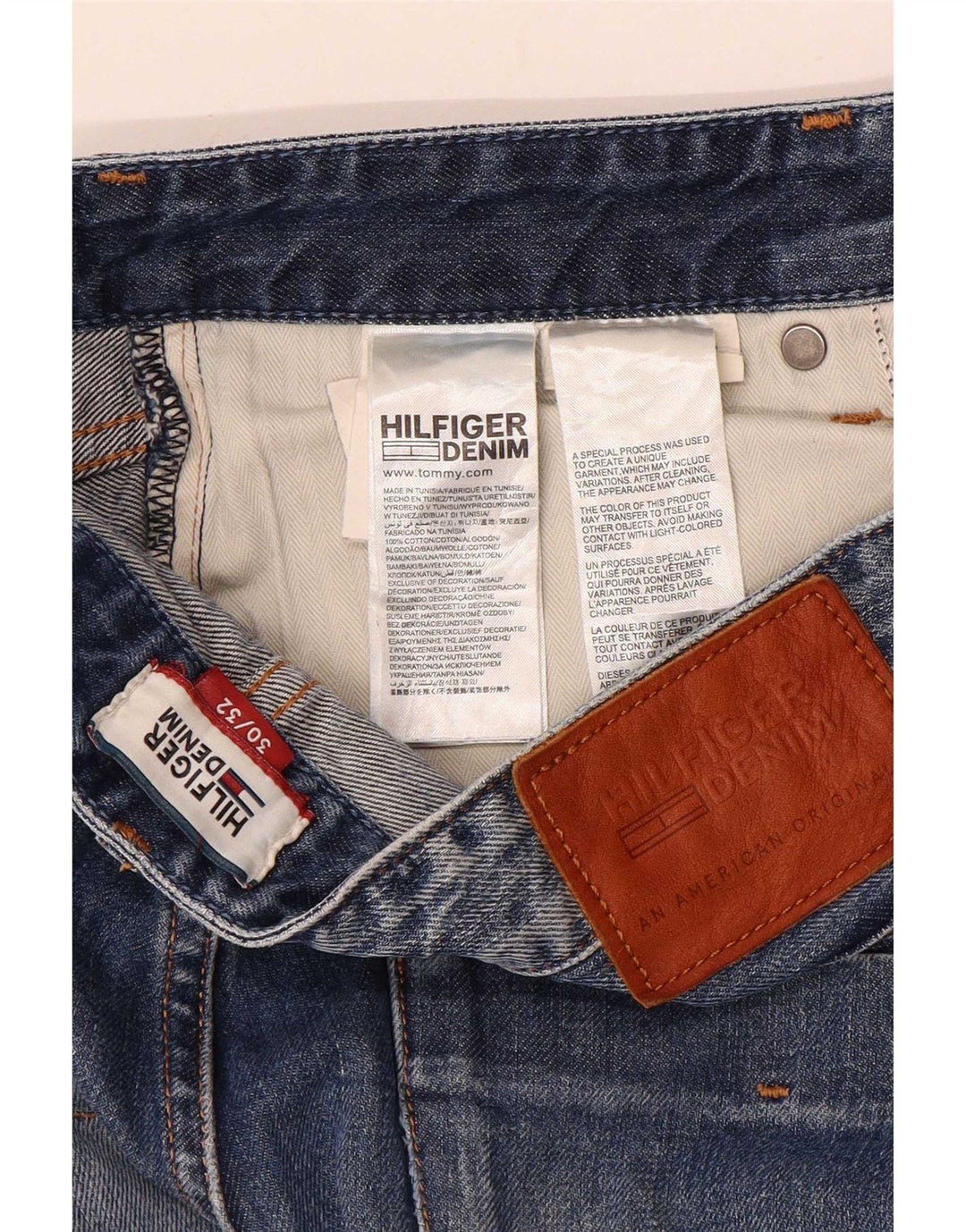 Tommy Hilfiger Vaqueros Slim para Hombre W30 L32 Algodón Azul
