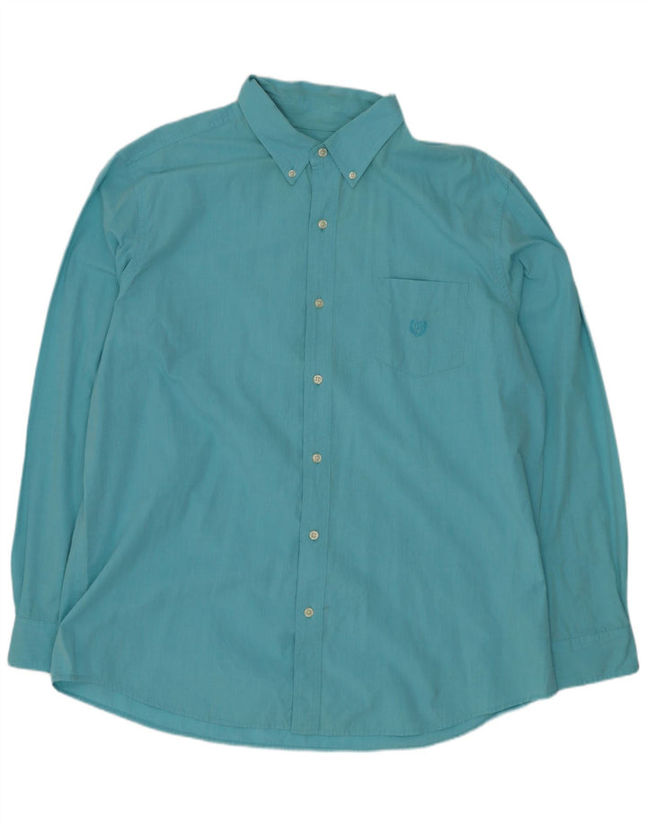 Chaps Camisa Regular Fit Hombre XL Algodón Azul