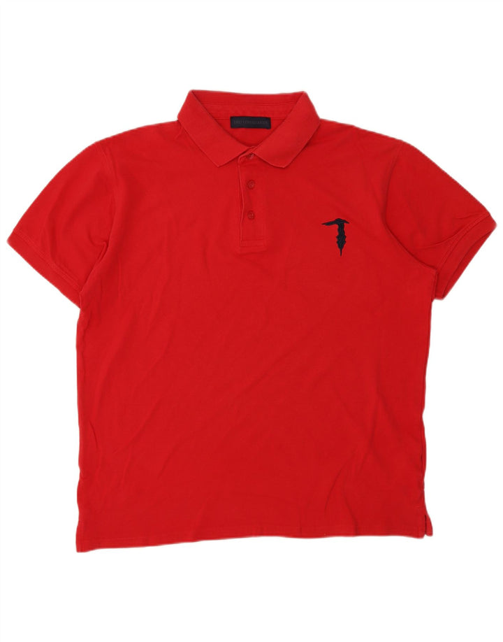 TRUSSARDI Polo Hombre Grande Rojo Algodón
