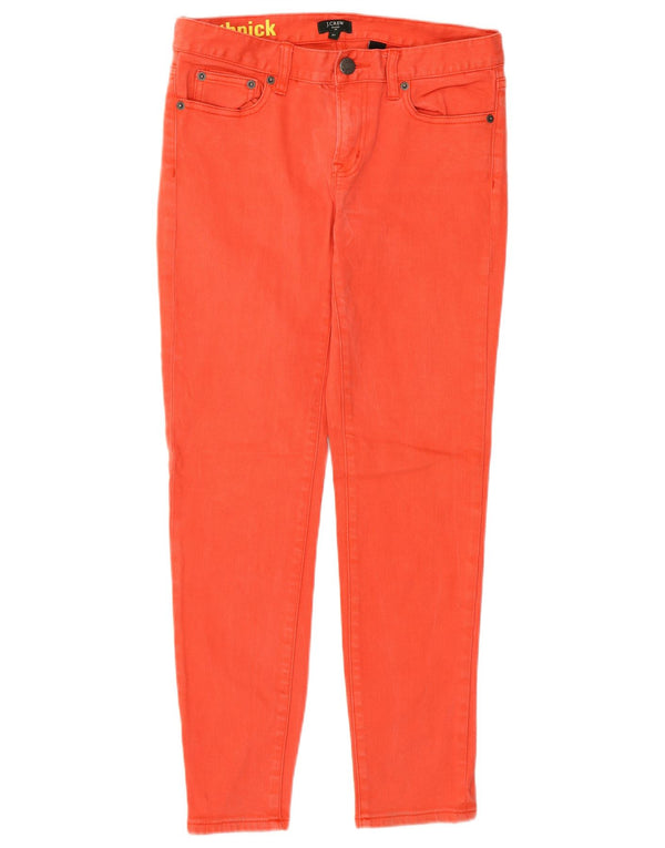 Vaqueros ajustados elásticos para mujer J. Crew W27 L27 Naranja