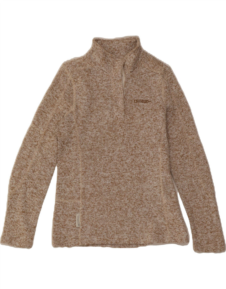 MOUNTAIN WAREHOUSE Womens Button Neck Jumper Sweater UK 10 Small  Beige Vintage Mountain Warehouse and Second-Hand Mountain Warehouse from Messina Hembry 