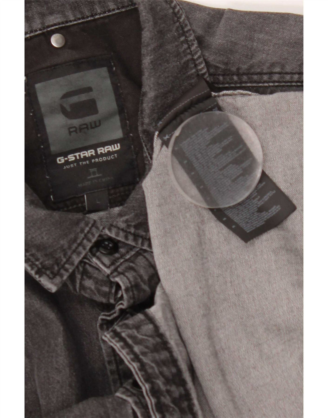 G-Star Camisa Vaquera Grande De Algodón Gris Para Hombre