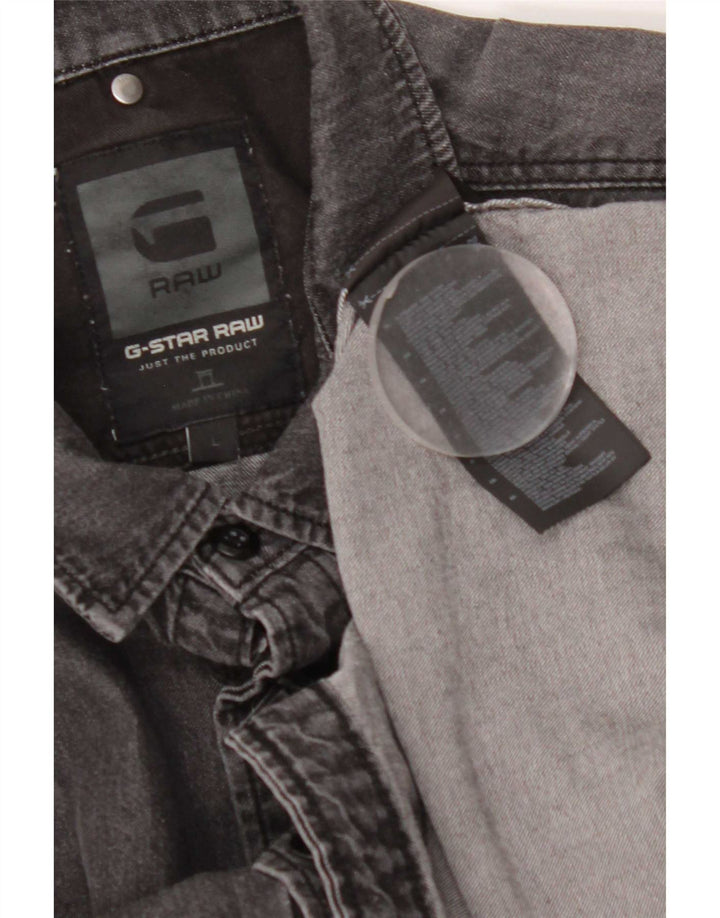 G-Star Camisa Vaquera Grande De Algodón Gris Para Hombre