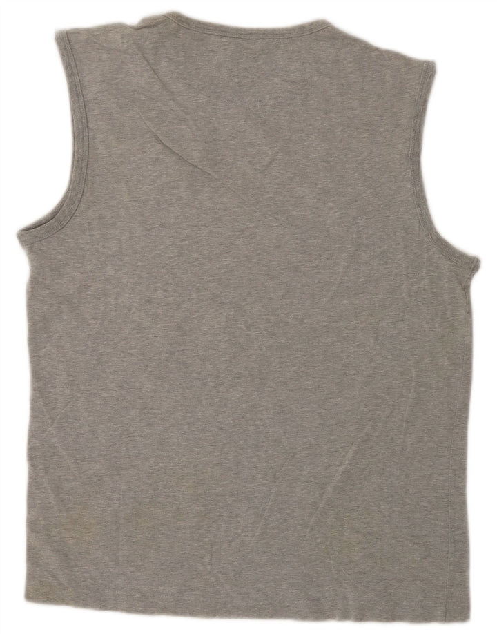 Levi's Camiseta sin mangas para hombre de algodón moteado gris grande grande
