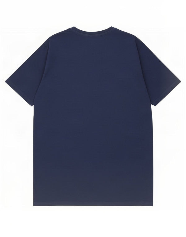 Lotto Mens Graphic T-Shirt Top Large Navy Blue Cotton
