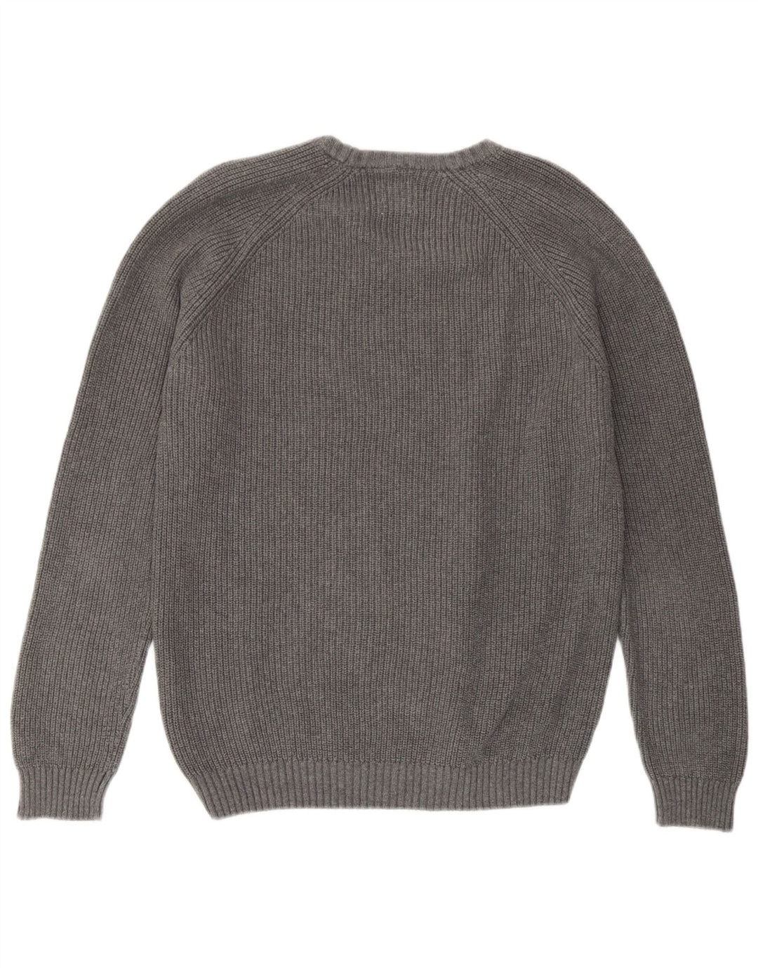 Zara Hombre Jersey Cuello Redondo Jersey Algodón Gris Medio