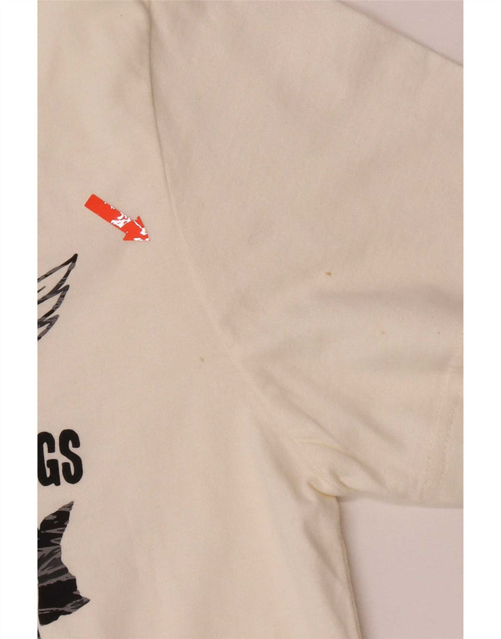 Superdry Hombre Camiseta Gráfica Top XL Algodón Blanco
