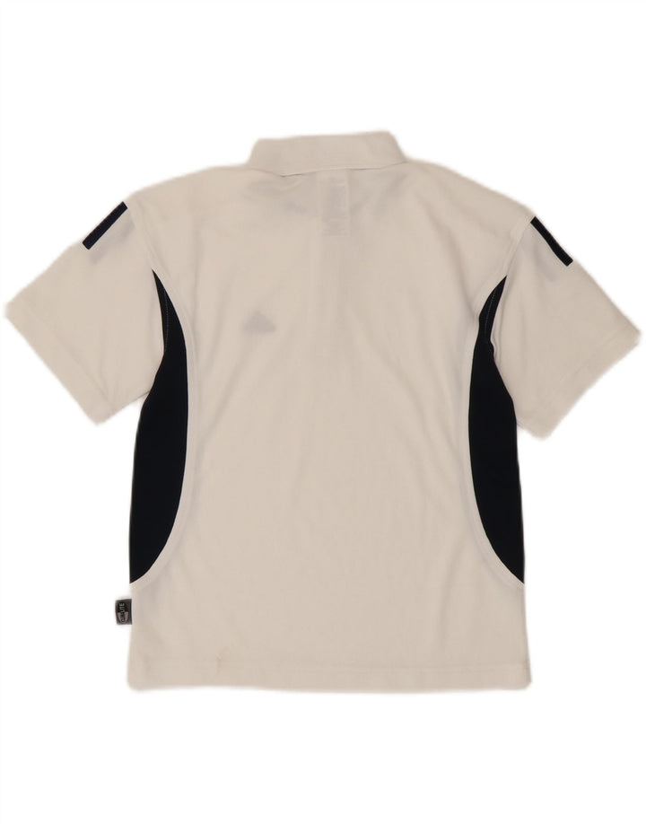 Adidas Polo Climalite para niño 7-8 años Blanco Colorblock Poliéster