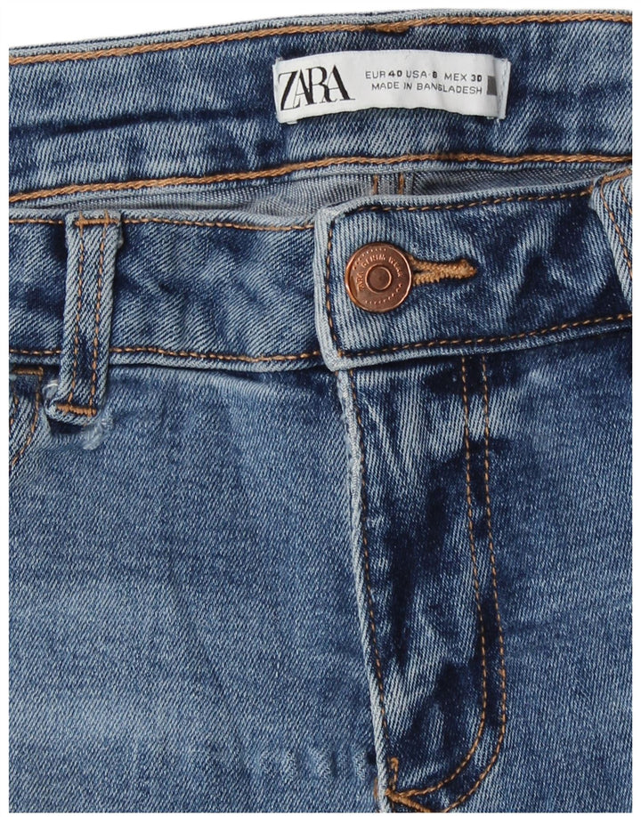 Zara Vaqueros Pitillo Mujer EU 40 Mediano W30 L27 Azul