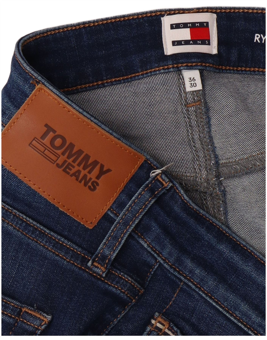 TOMMY HILFIGER Vaqueros rectos de corte regular Ryan para hombre W36 L30 Algodón azul