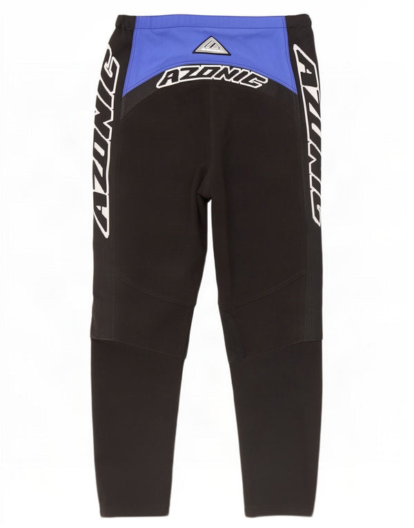 Pantalones Azonic para hombre con gráfico Moto Racer W32 L28 nailon color block azul