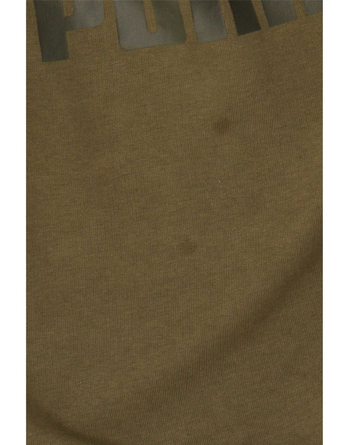Puma - Sudadera gráfica para mujer, talla 40, color caqui