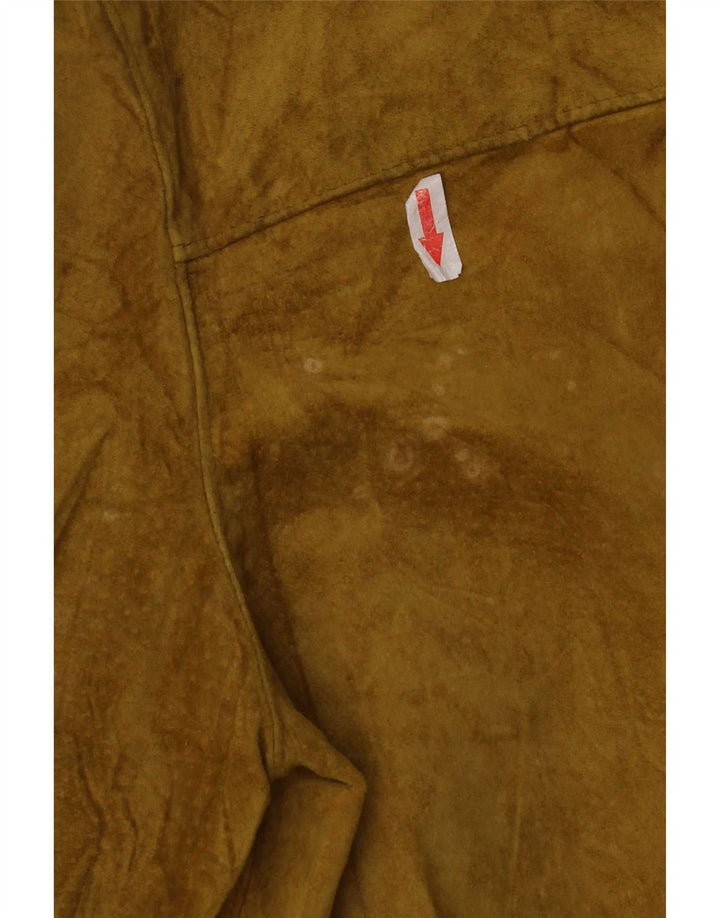 Chaqueta de ante vintage para mujer IT 48 XL Caqui