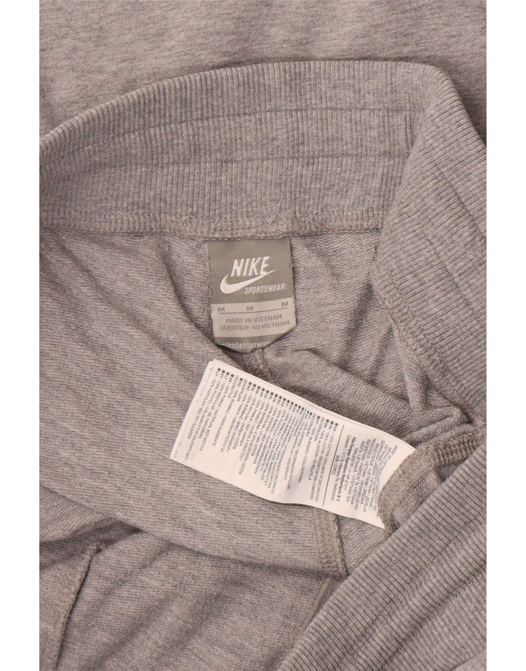 Pantalones cortos deportivos Nike para hombre de algodón gris medio