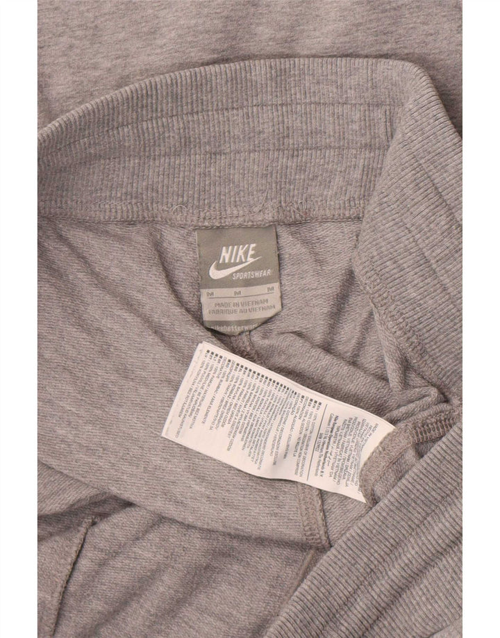 Pantalones cortos deportivos Nike para hombre de algodón gris medio