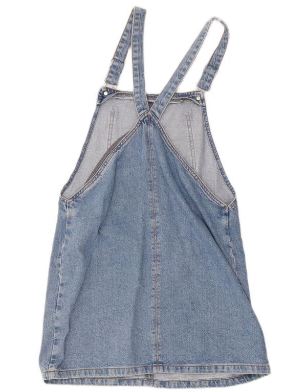 Topshop Vestido Peto para Mujer UK 40 Algodón Azul Medio
