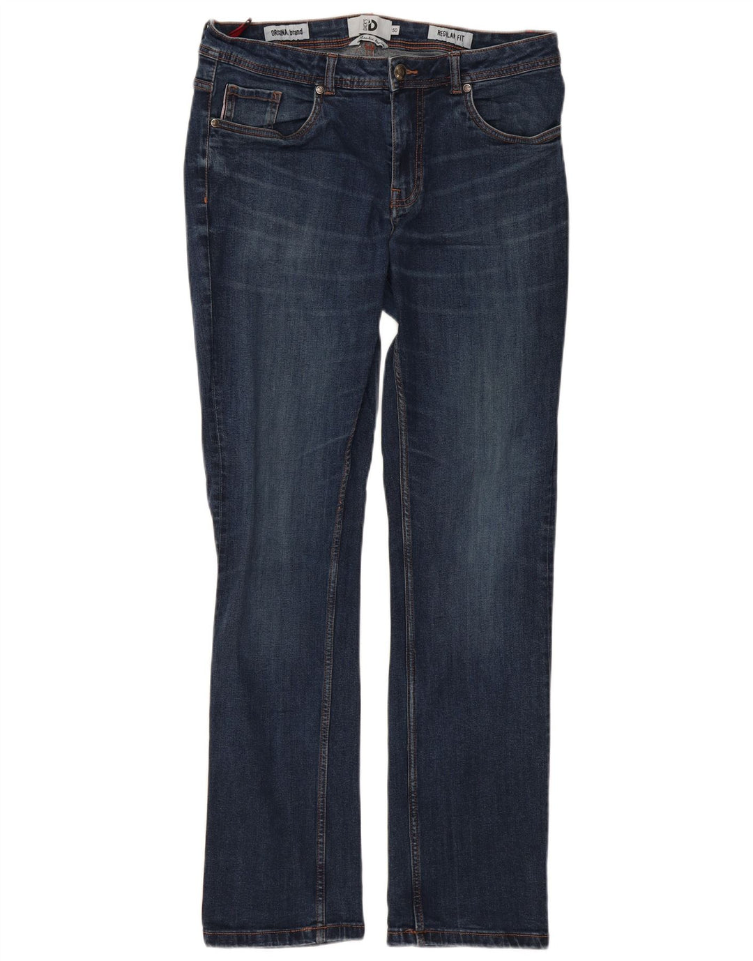 Dack's Jeans rectos regulares para hombre IT 50 Large W34 L32 Algodón azul