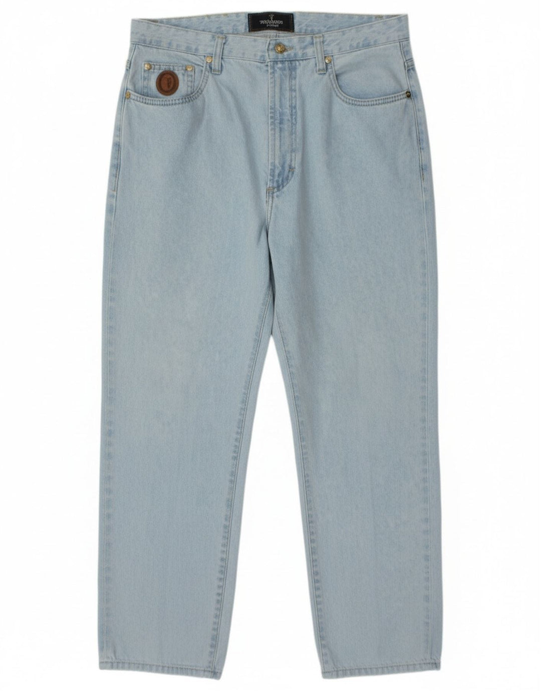Vaqueros Trussardi Hombre Cropped W34 L25 Algodón Azul