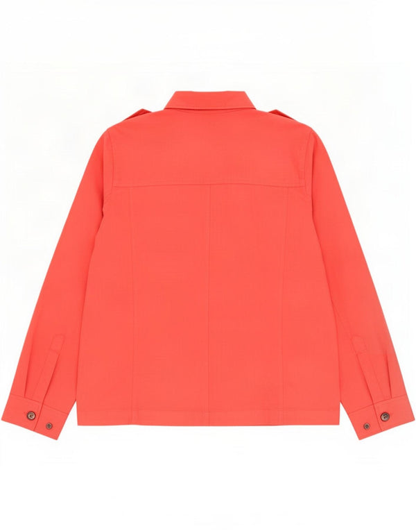 Gap Camisa Militar de Manga Larga para Mujer UK 40 XL Rojo