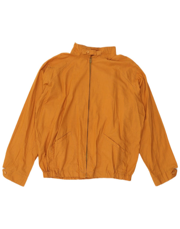 Vintage hombres bomber chaqueta Reino Unido 42 XL algodón naranja