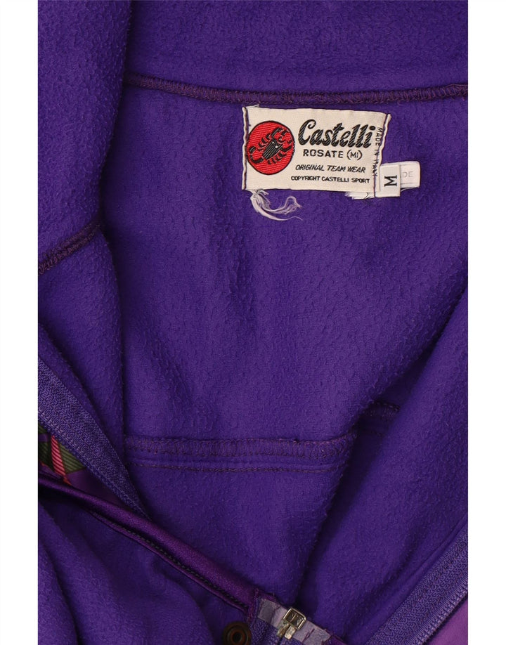 Castelli Chaqueta de Chándal para Hombre UK 38 Medium Purple Check