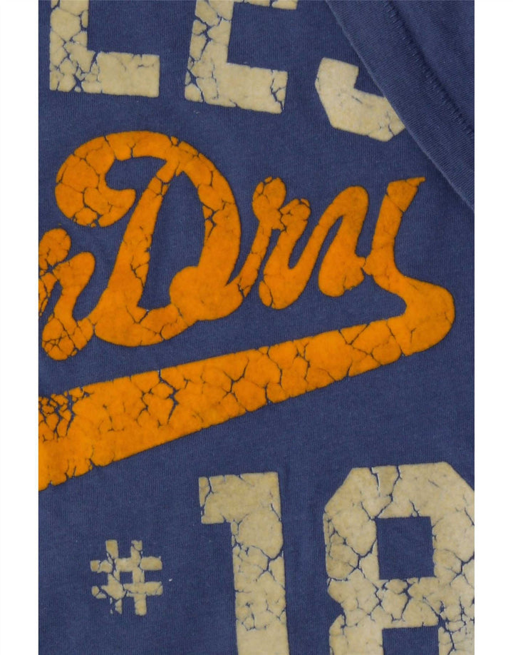 Superdry Camiseta con gráfico gráfico para hombre, talla grande, azul