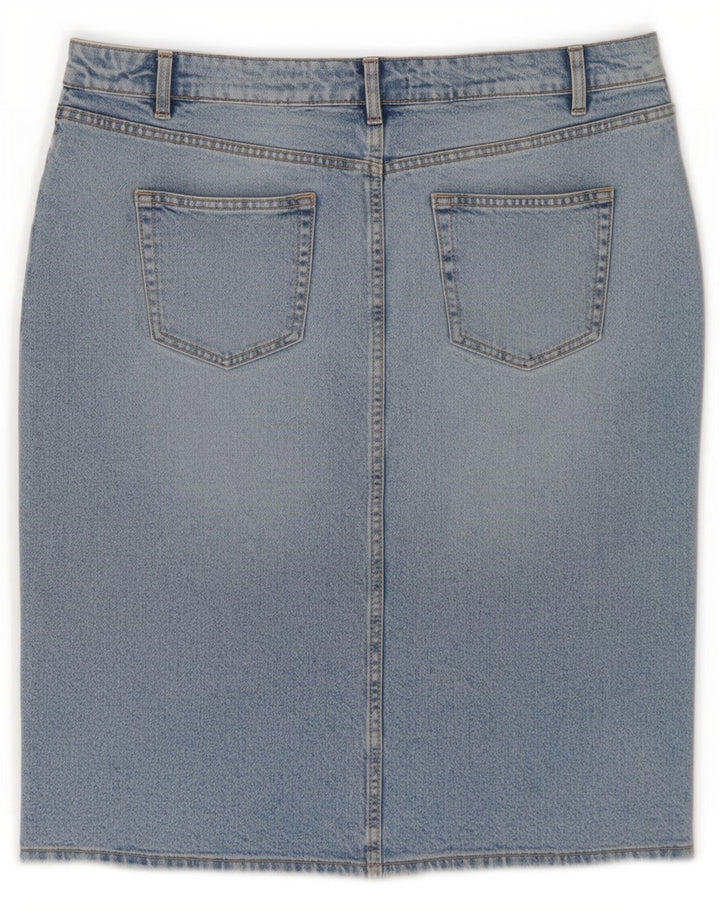 Zara Mujer Falda Vaquera Grande W30 Azul