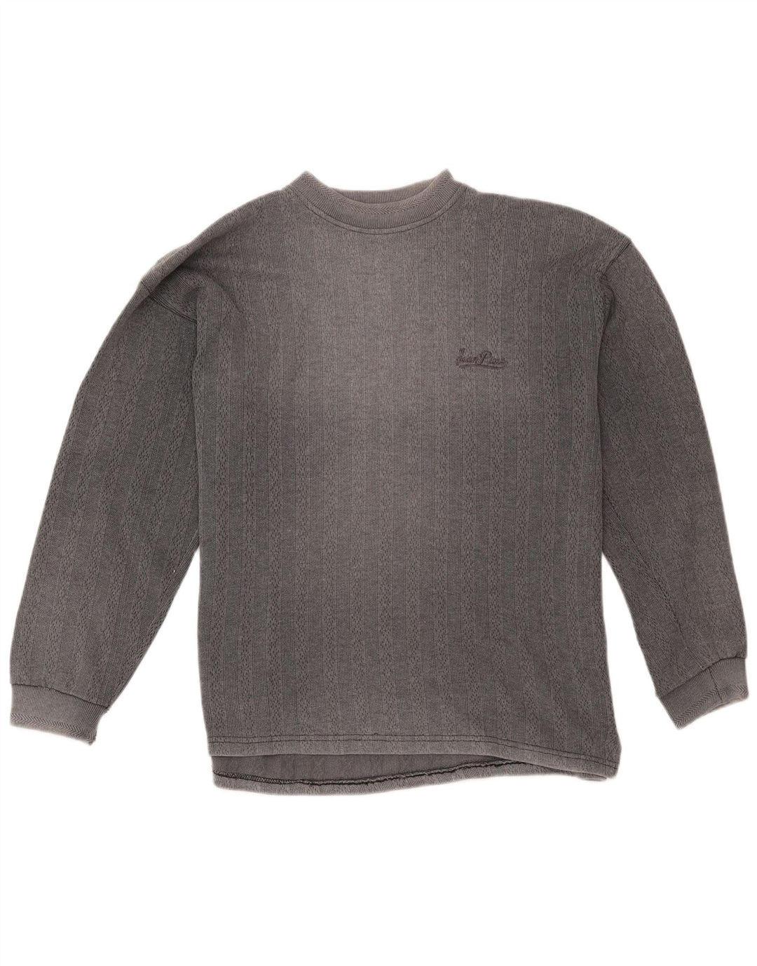 Jean Pierre Hombre Top Manga Larga Grande Gris