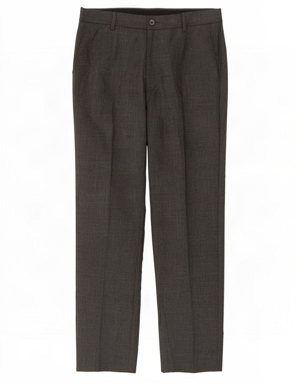 Marks & Spencer Pantalón de traje ajustado para hombre W30 L29 Poliéster gris
