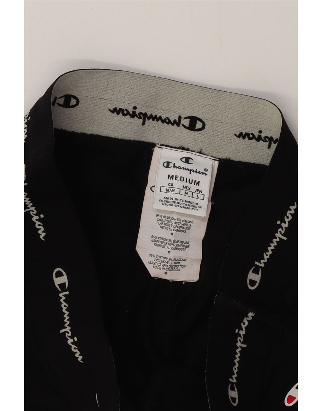 CHAMPION Pantalones de chándal gráficos para mujer Joggers UK 44 Mediano Negro