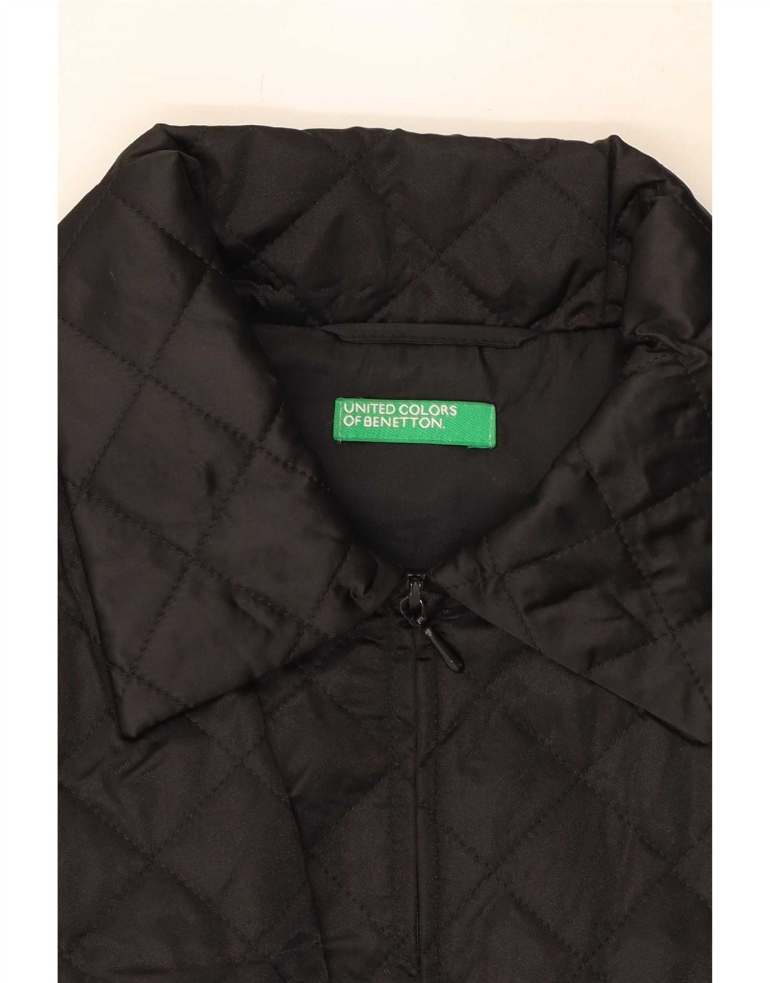 Benetton Chaleco Acolchado Mujer UK 46 Large Poliamida Negro