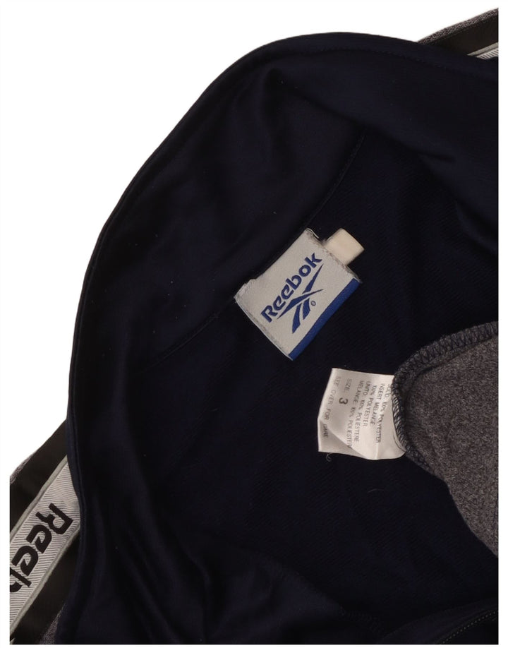 Reebok - Chaqueta de chándal con gráfico para hombre, talla grande, color azul marino