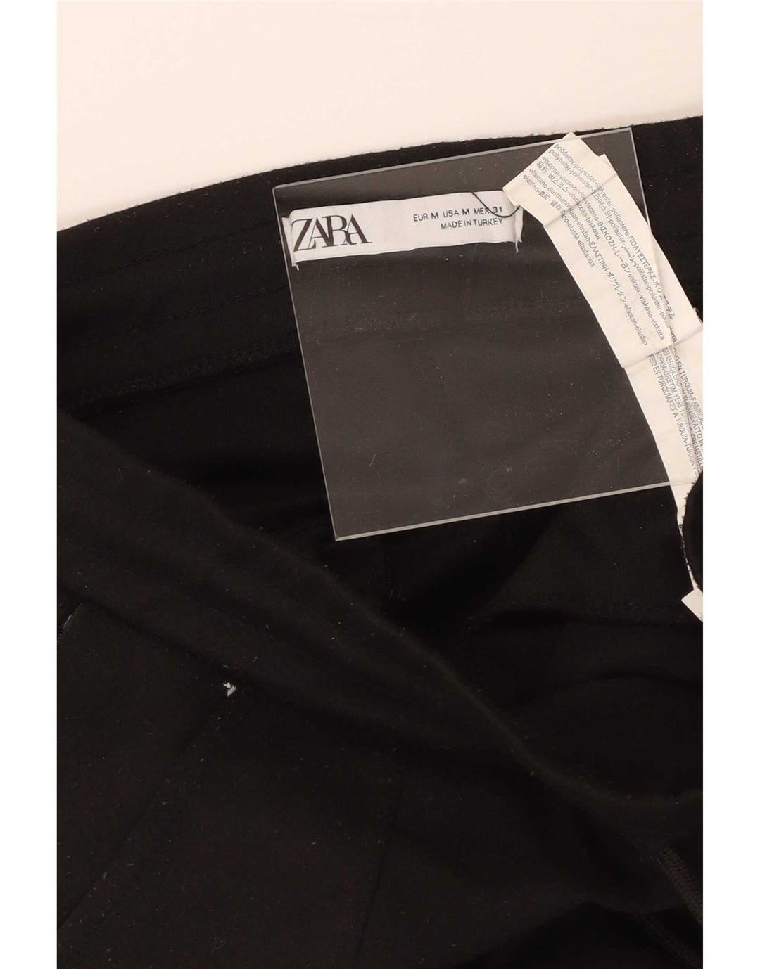 Zara Hombre Pantalón Chándal Joggers Medium Negro Poliéster