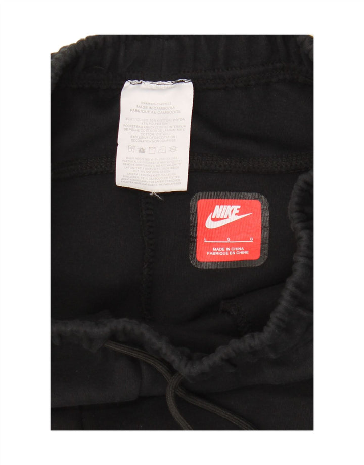 Nike - Pantalones de chándal para hombre, talla grande, color negro, algodón