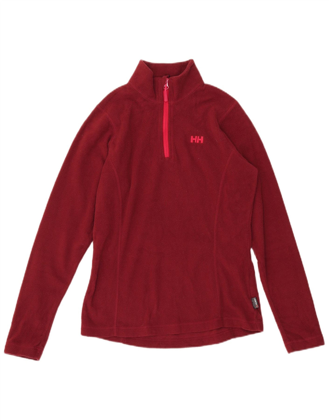 HELLY HANSEN Jersey polar con cremallera y cuello para mujer UK 10 Small Granate Poliéster