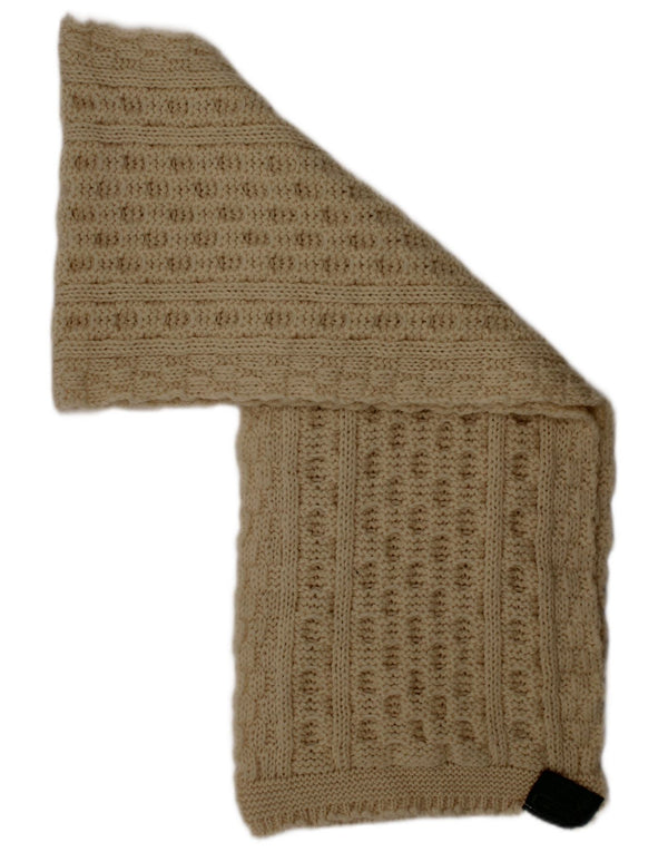 Glencroft Bufanda rectangular de punto para mujer Talla única Blanco roto Lana nueva Invierno