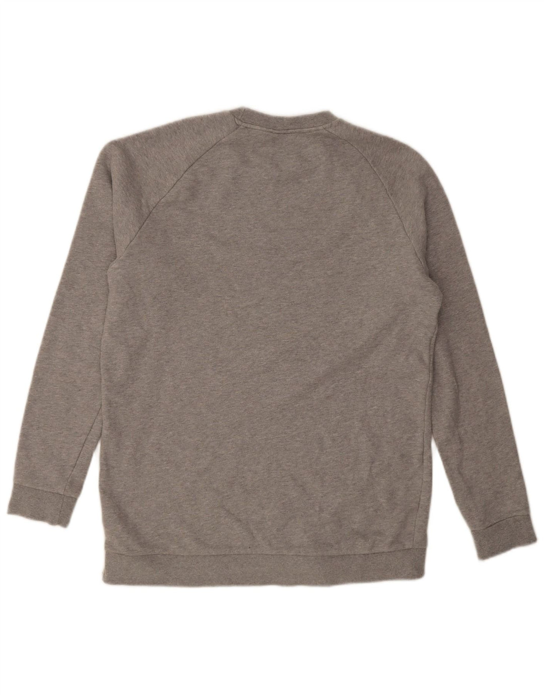 Adidas Hombre Sudadera Gráfica Jumper Algodón Gris Medio