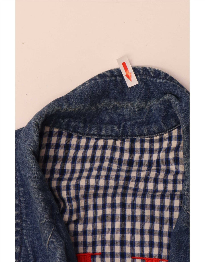 Valentino Chaqueta Blazer De Mezclilla De Corte Holgado Con 2 Botones Para Mujer IT 42 Azul Medio