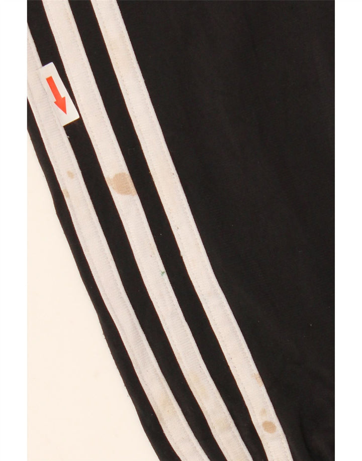 Adidas - Chaqueta de chándal para hombre, talla grande, poliéster negro