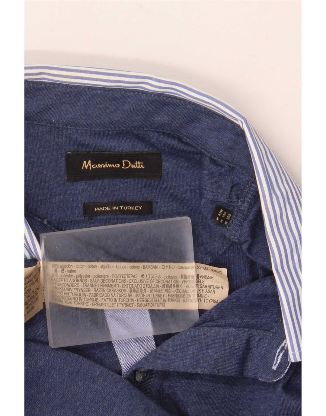 Massimo Dutti Polo Rugby Hombre Medium Azul Marino Colorblock