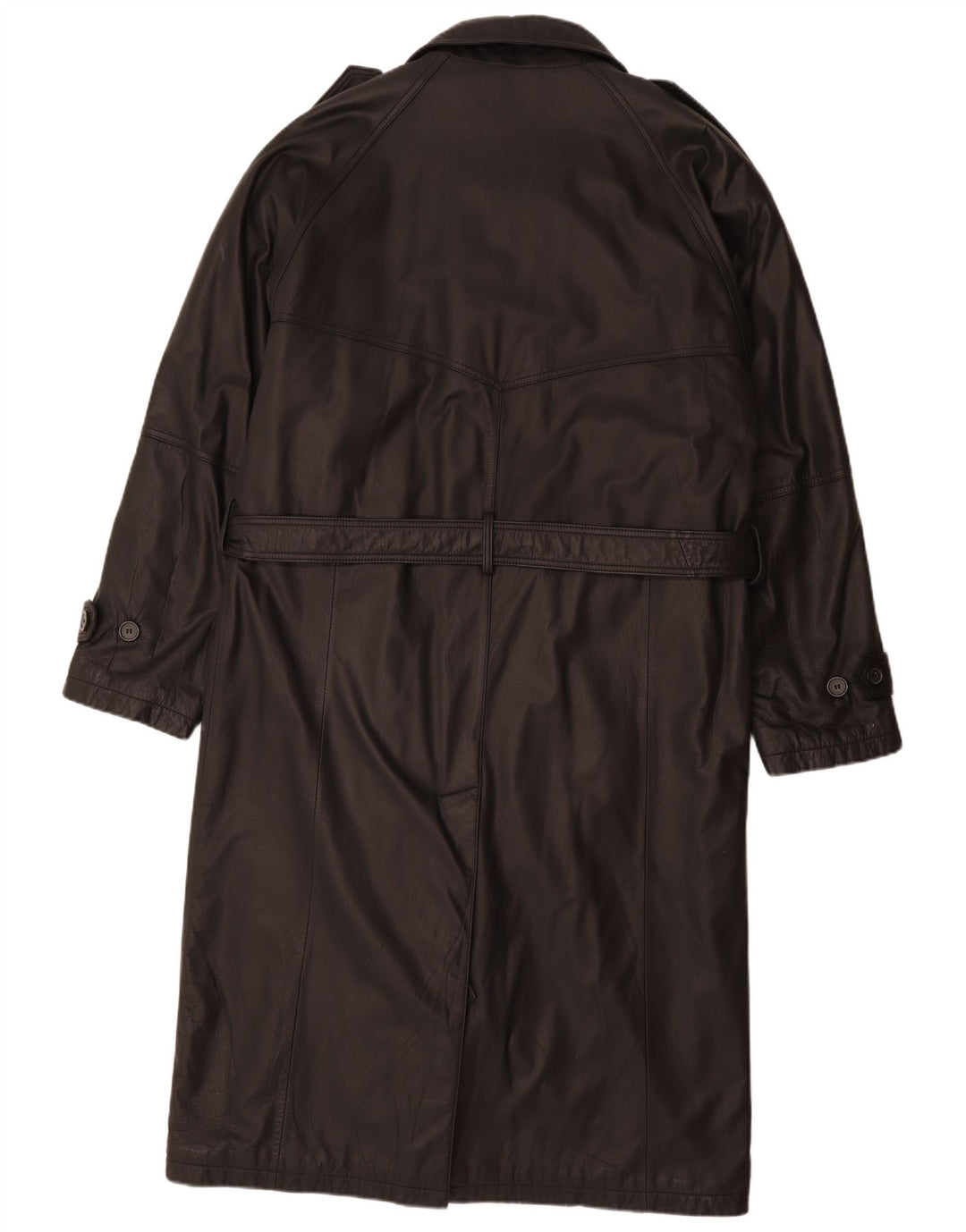 WESTBURY Gabardina de cuero para hombre IT 52 XL Cuero negro